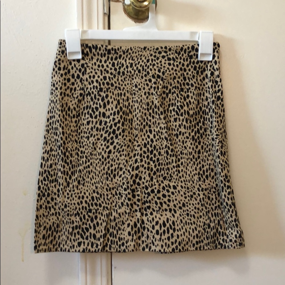 COPY - cheetah mini skirt